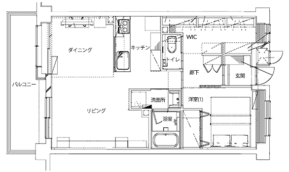 vol.66 約55平米を最大限広く暮らす住まい