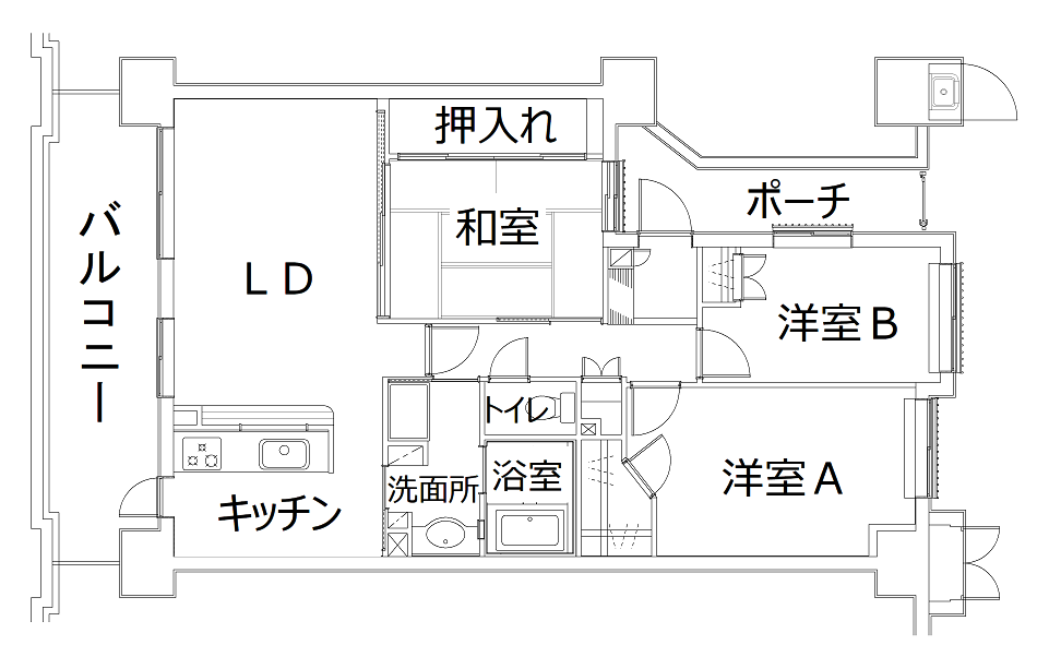 Vol.98全体の明るさと家事効率を考えた、家族3人それぞれ快適に過ごせる空間